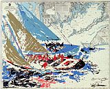 Leroy Neiman America's Cup painting